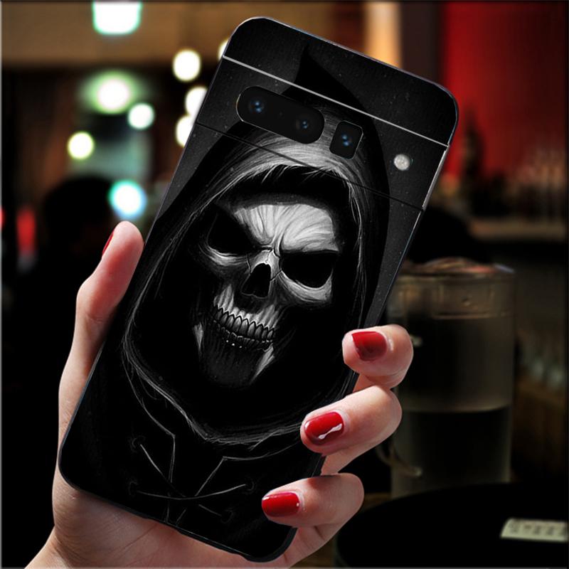 Handyhülle Für Google Pixel 10 9 Pro XL 9A 8 7 6 Pro Pixel 8A 7A 6A Pixel 8 7 6 5 Sensenmann Totenkopf Skelett