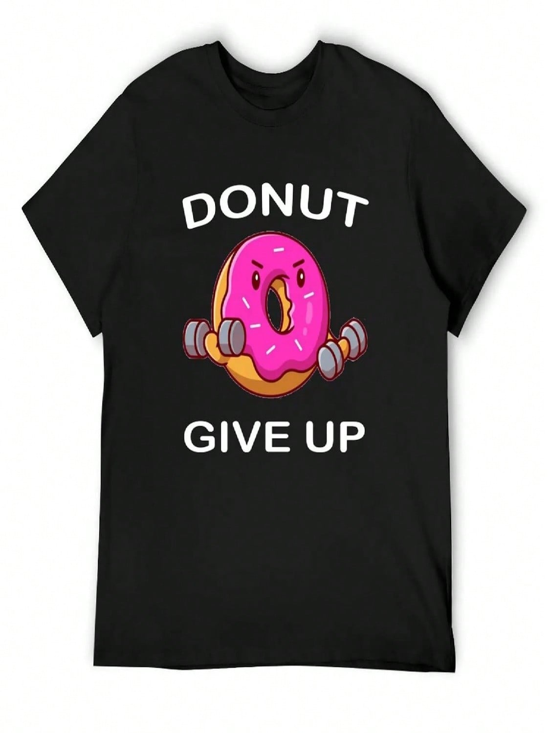 Donut Give Up T-Shirt Sweat Anime Tshirt Heavyweights Animal Prinfor Boys unisexs T Shirt S разноцветный