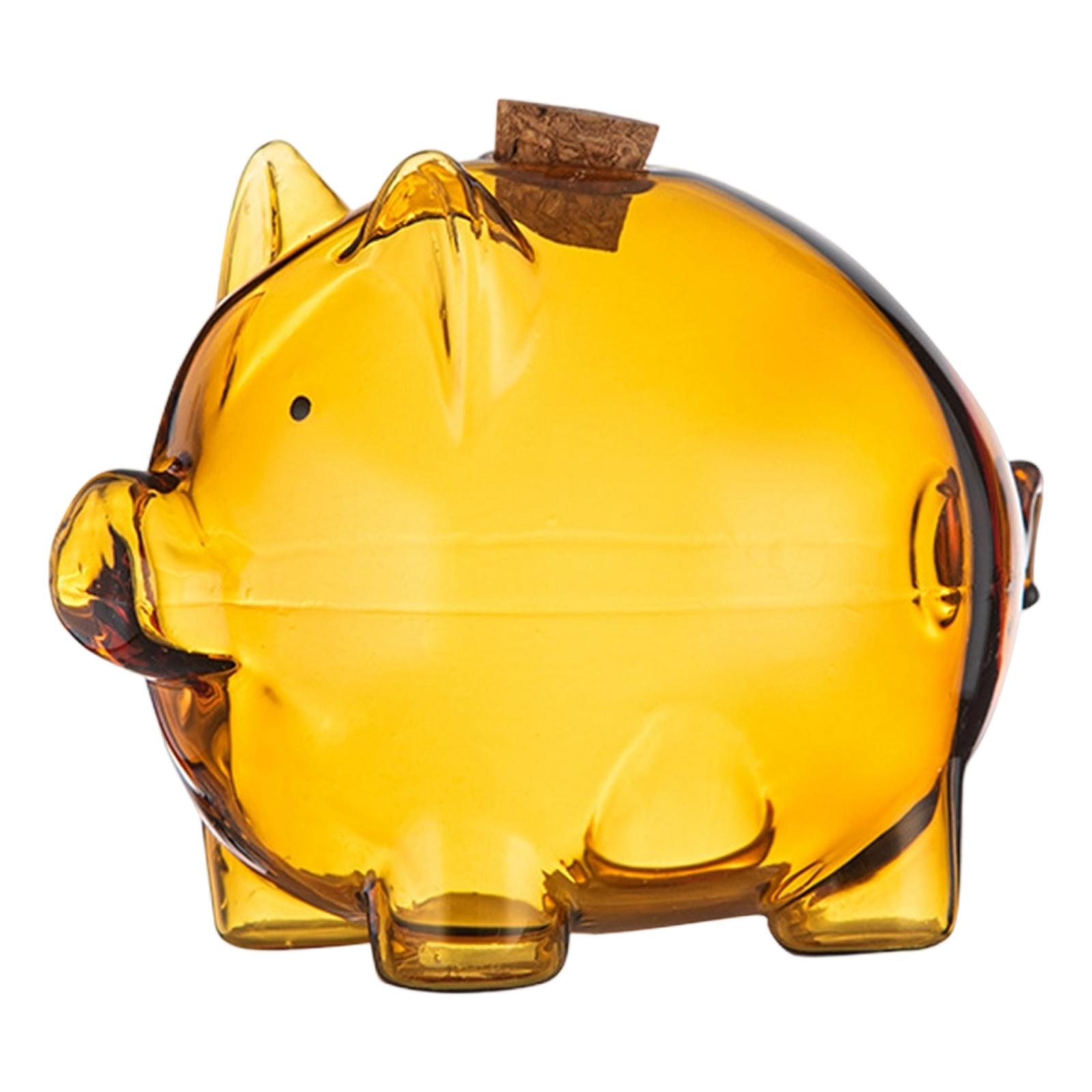 

Piggy Bank Storage Jar 2.3inch Tall Sturdy Versatile for Gold Beans Adorable 1cm золотистий
