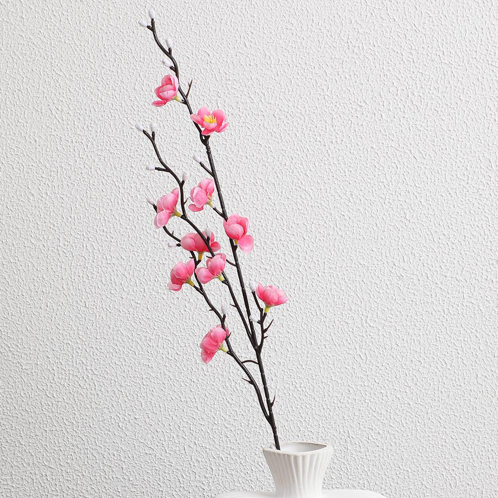 55CM White Plum Blossom Artificial Flower - Chinese Style Home Decor Ornament