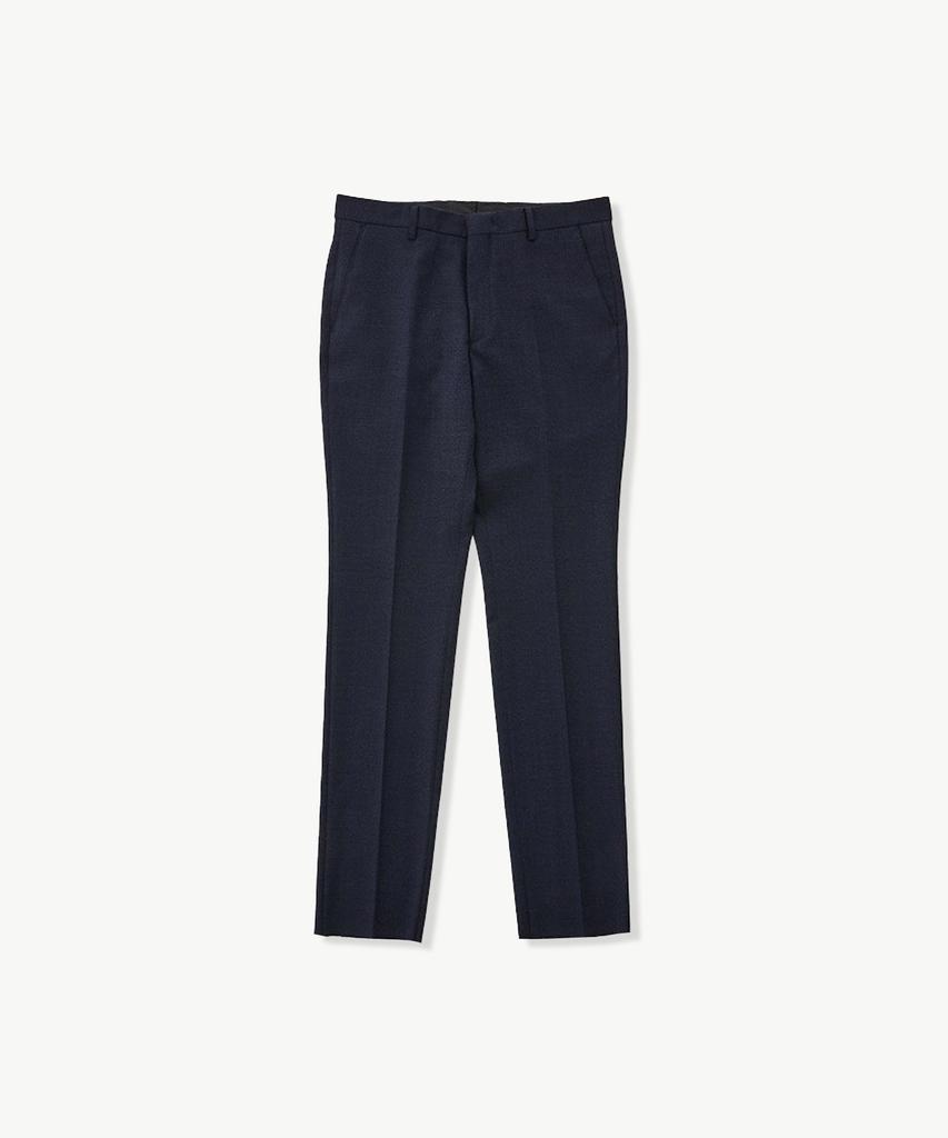STCO Summer Wool 49 Micro Pattern Pants Navy (Classic Fit)_Sslub56Ccn