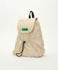 Benetton Shirred Laptop Backpack - [Cream Beige]