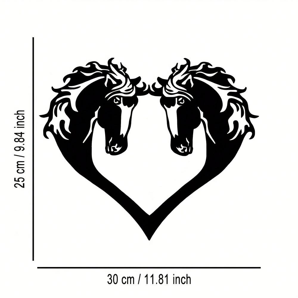 Bohemian Horse Iron Wall Decor Handmade Metal Sculpture Living Room Art