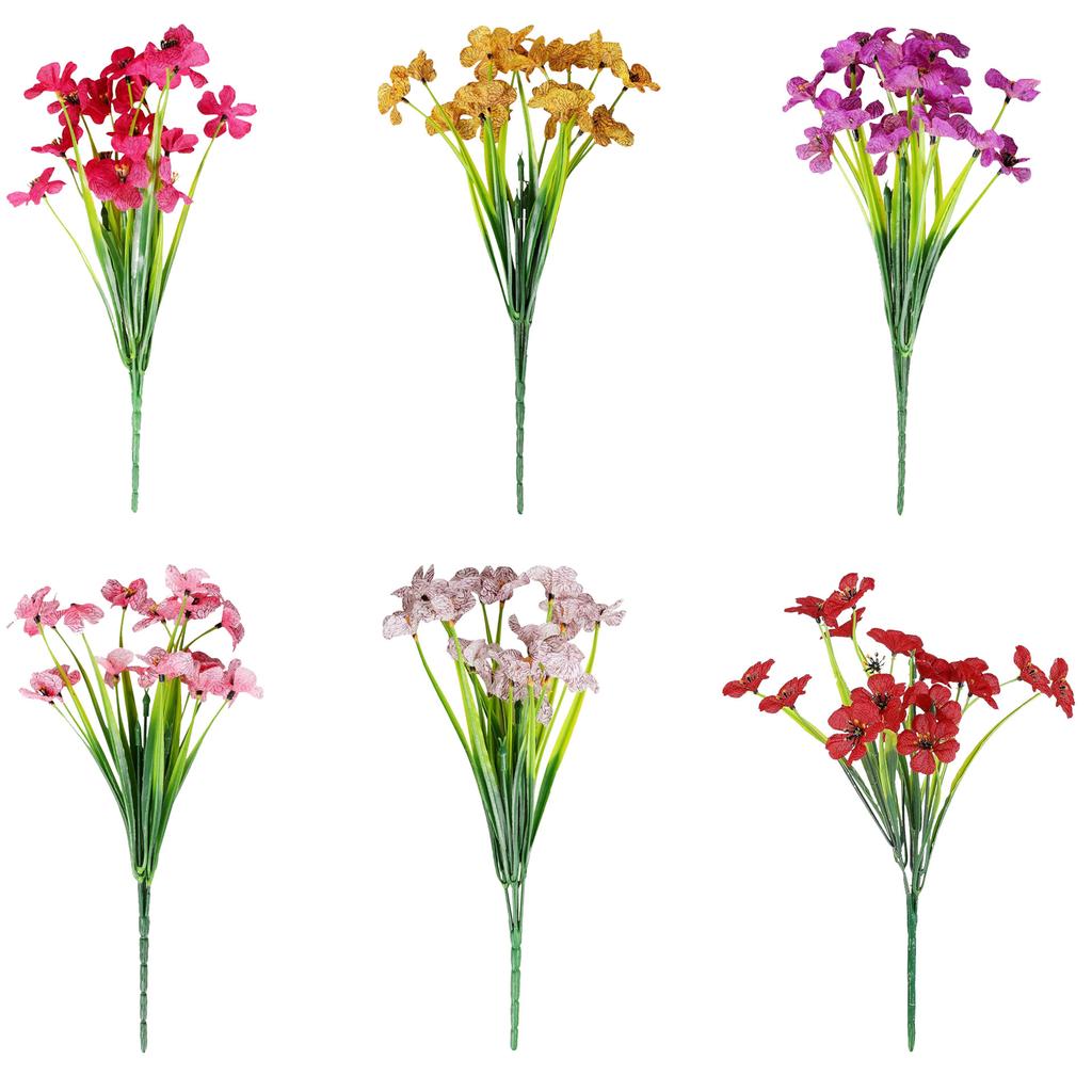 1 Stem 5 Branches Spring Grass Flower for Home and Indoor Decoration