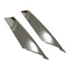 Chrome Front Bumper Fog Light Trim Molding For Tesla Model S 2016-2021 Upper Lower Left Right Fog Lamp Frame Plated Strip Car Re