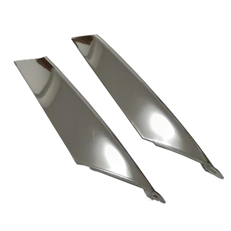 Chrome Front Bumper Fog Light Trim Molding For Tesla Model S 2016-2021 Upper Lower Left Right Fog Lamp Frame Plated Strip Car Re