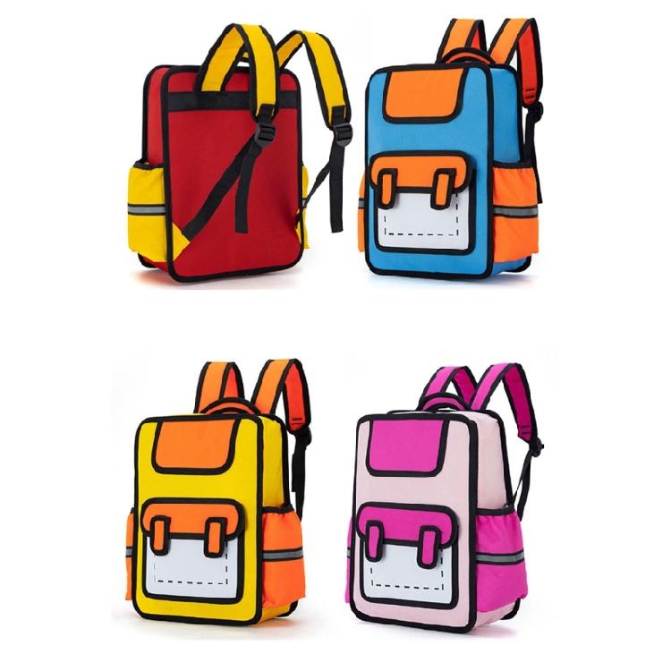 Creative Cartoon 3D Backpack for Children Anime Style Daypack Casual Book Bags for School and Short Travels