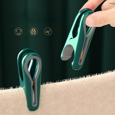 12Pcs Clothes Clip Seamless Slip-resistant Hanger for Clothing Household Windproof Quilt Clothes Bed Sheet Plastic Tongs Clips