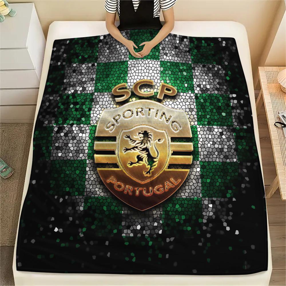 1Pc Sporting FC Print Flannel Blanket, High Quality Comfortable for All Seasons, Home Decor, Warmth and Comfort, Perfect for Gifts