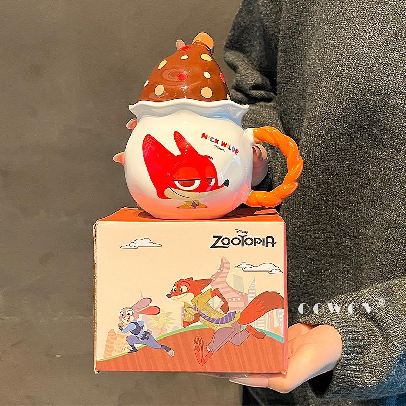 

Керамическая кружка «Волшебная шляпа из Зверополиса», милая парная кружка для воды, бытовой подарок на день рождения или Рождество. 390ml