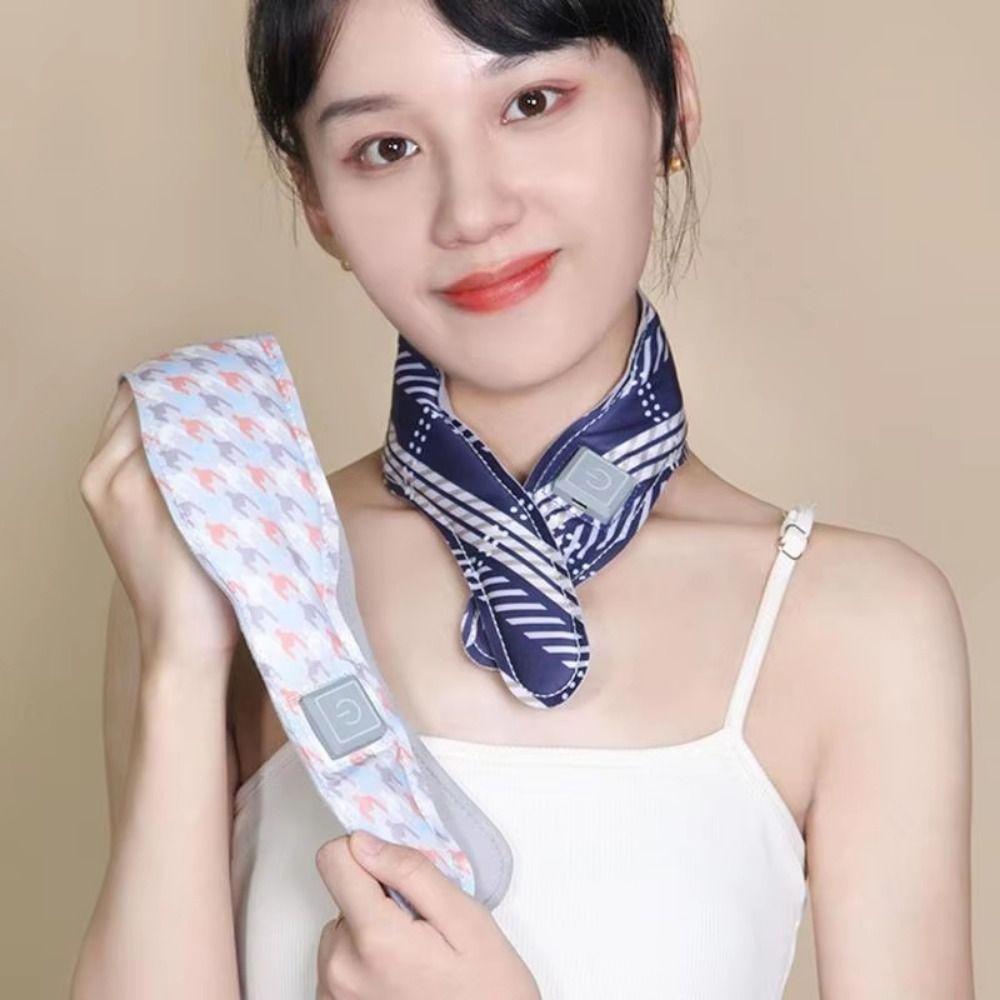 Adjustable Temperature Heating Neck Wrap Folding Neck Heating Pads Electric Heated Scarf  Girls