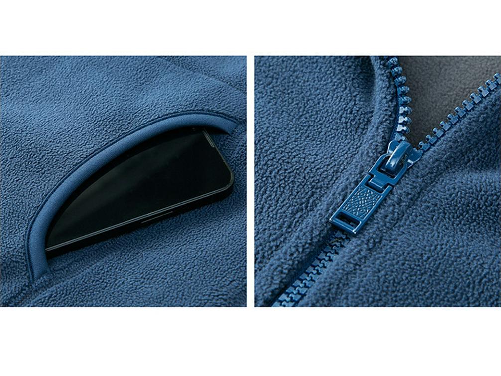 Tommy Polar Fleece Double-Sided Velvet Warm Casual Jacket for Men