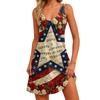 Women's Fashionable Casual Independence Day Print Dress