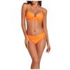 Women's Split Sexy Colour High Waist Bikini With Bra Pad And No Steel Bra Swimming Costume