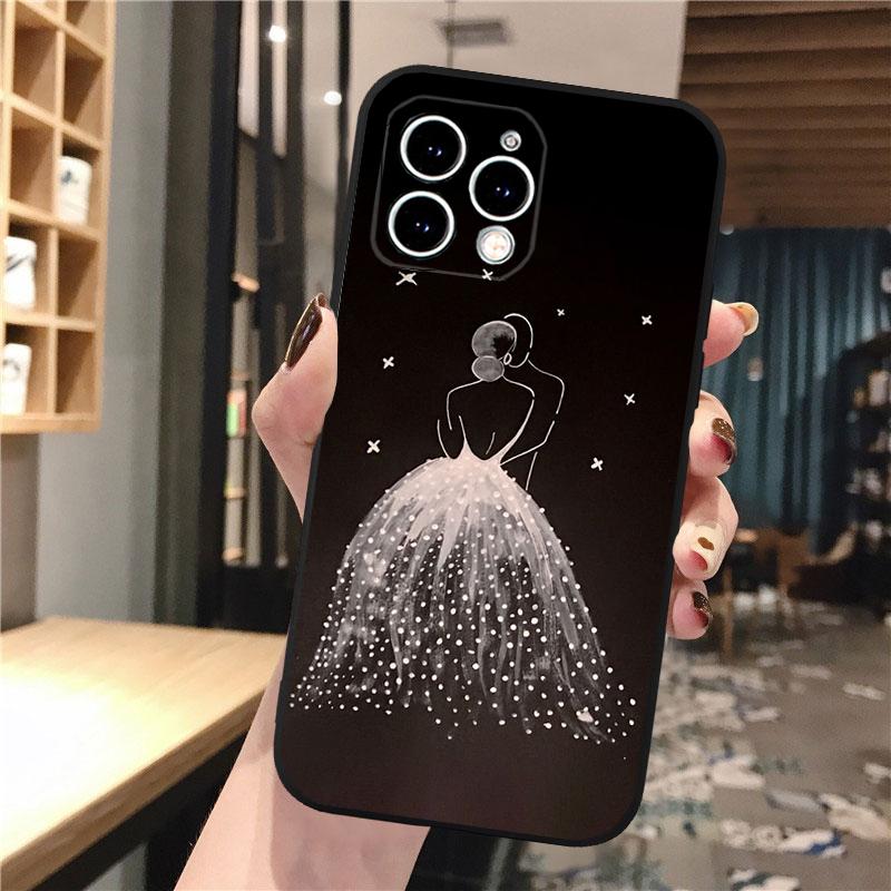 Wedding Dress Girl Phone Case For iPhone Samsung Galaxy Redmi Xiaomi Oppo OnePlus Note S A 7 8 9 10 11 12 13 14 20 21 22 23 53 54 Pro Max Plus Ultra