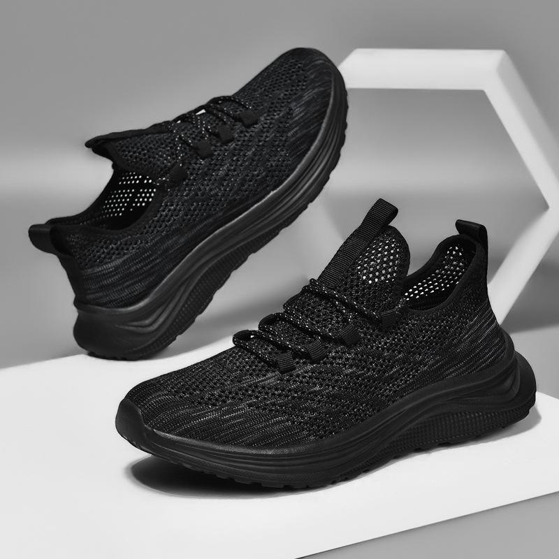 Summer breathable mesh sports casual shoes men's soft-soled running shoes non-slip and wear-resistant shoes men's lightweight travel shoes