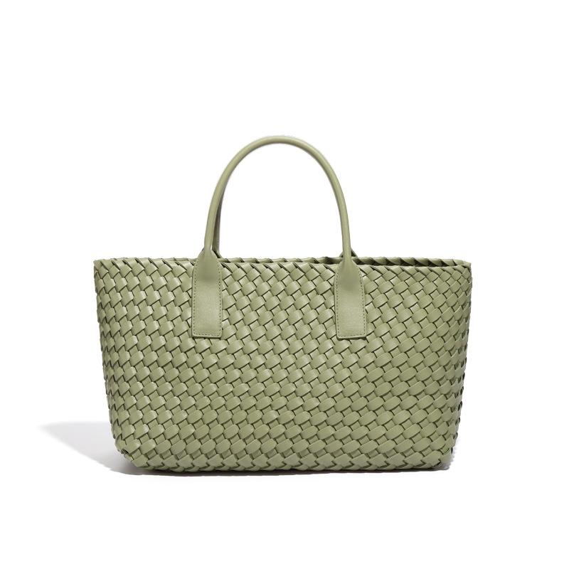 New women's handbag high-end sense large-capacity versatile child and mother bag commuting versatile simple hand-woven bag