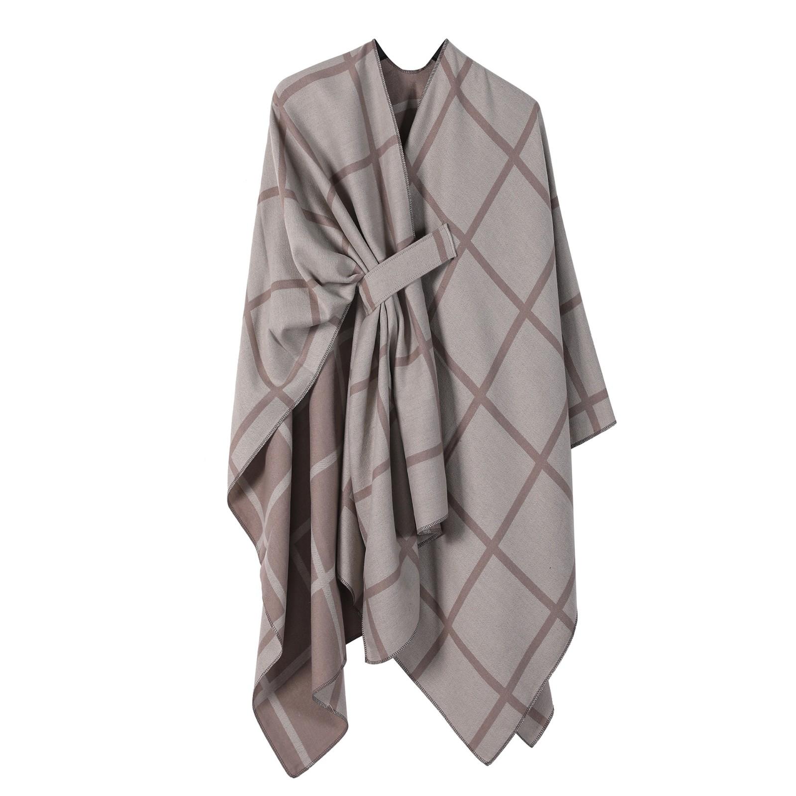 

And Winter Warm Scarves , Shawls , Classic Plaid Straps , Cardigans , And Warm Blankets For External Use One Size хакі