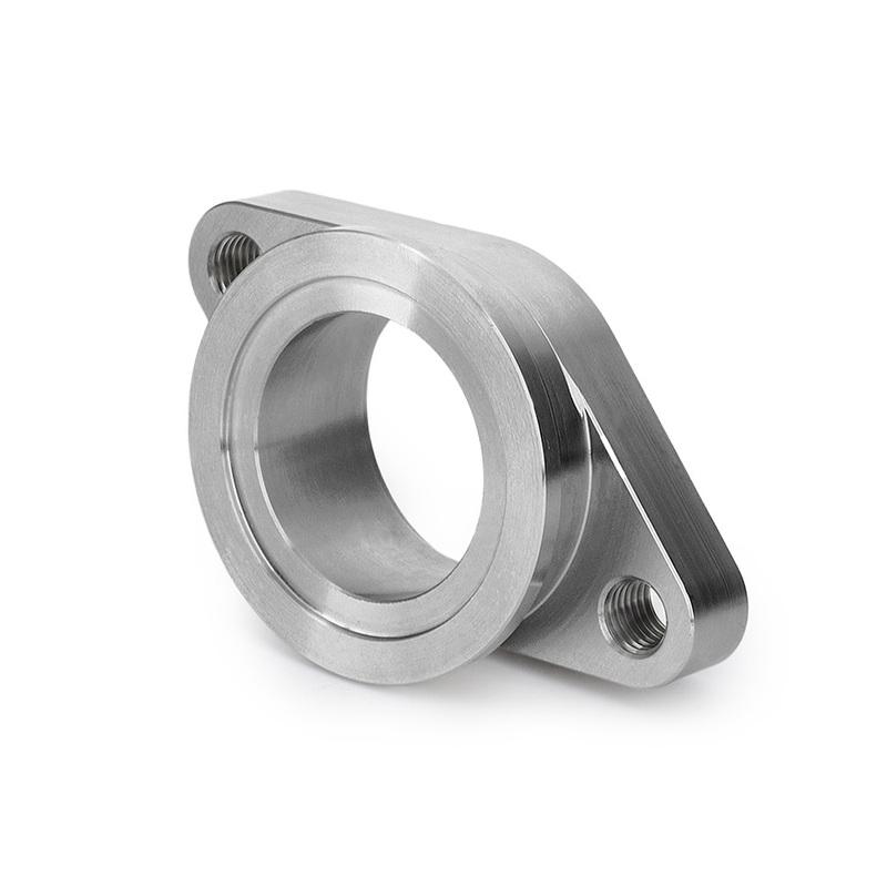 Bil Universal 2-Boltet Turbo Flange Manifold Ekstern Wastegate 38mm MV-R V-Bånd Flange Adapter Kit Rustfrit Stål