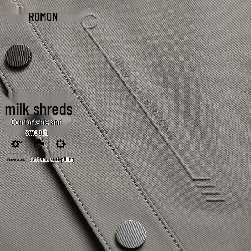 ROMON Men's Autumn/Winter Business Casual Anti-Wrinkle Lapel Jacket