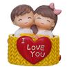Valentine Gift for Girlfriend Boyfriend, Resin Cute Couple Statue, Multicolor
