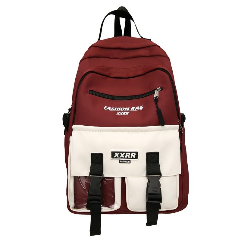 Schoolbag Male Junior High School Students High capacity Tooling Backpack Female College Students Joker Leisure Travel Computer Backpack Female.