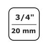Douille à Choc 3/4" SW 29 Qualité Industrielle Cr-Mo