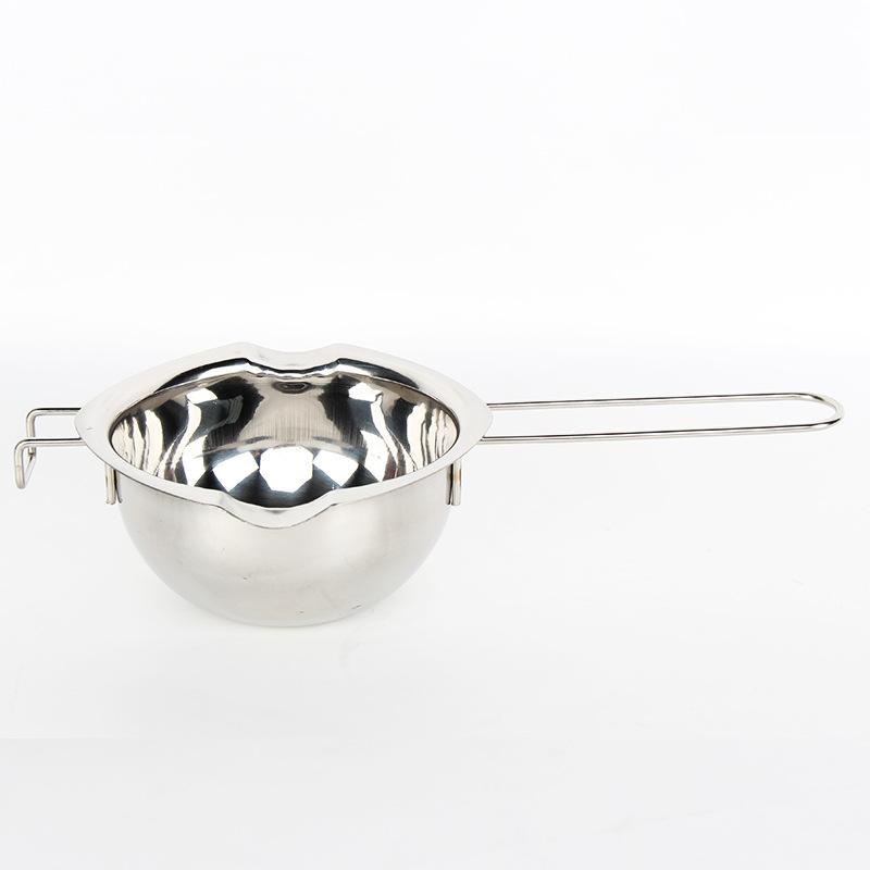 

1 шт., 400 мл, нержавеющая сталь, горшок для плавления свечей, пищевой шоколад, кубики льда, масло, конфеты, контейнер для плавления, выпечка и изготовление свечей 1pc