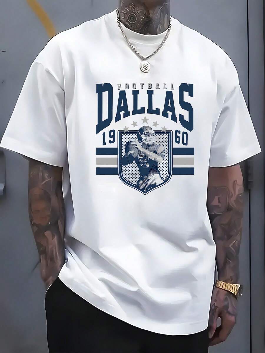 

Breathable Lightweight Dallas Football Print Unisex T-Shirt M