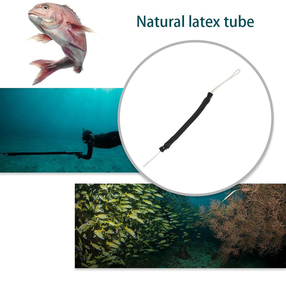 Gummi Speerfisch-Schießleine mit Wirbelkarabiner/Pigtail-Wirbel Speer-Schockleine Speerfisch-Ausrüstung zum Vermeiden von Fangverlust