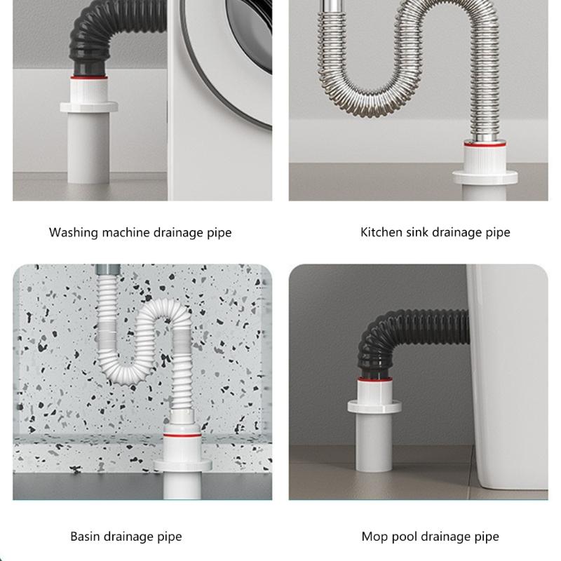 Convenient Drain Solution ABS Drain Seal Essential Drain Gasket Effective Solution Drain Odors Seal for Kitchen Bathroom