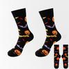 8 Pairs of New Men's Socks Plus Size Cotton Halloween Tube Sock Thanksgiving Women's Socks