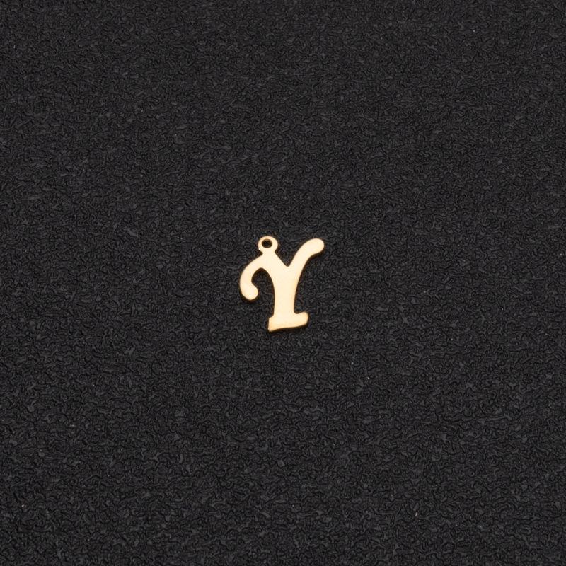 Custom Stainless Steel A-Z Letter Charms - Fade-Resistant DIY Pendants