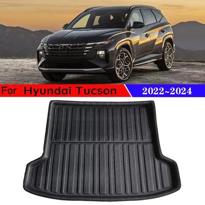 Mata do bagażnika 3D Materiał EVA do Hyundai Tucson Akcesoria NX4 LWB 2024 Tacka na bagaż tylna do samochodu Tylne nakładki do bagażnika Akcesoria