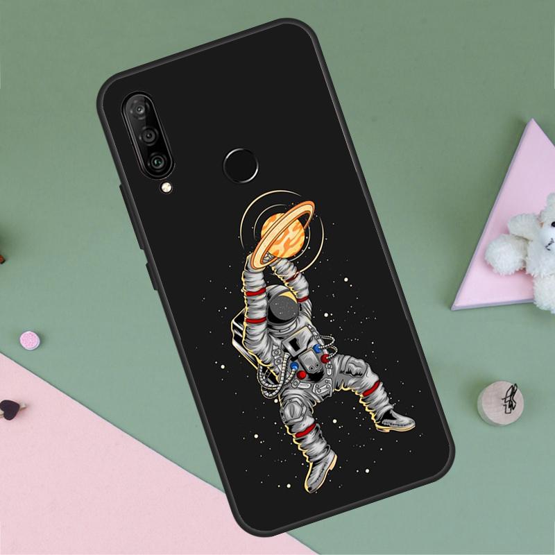 Astronaut Slam Dunk Basketball For Huawei P40 P20 P30 Lite P60 Pro Nova 10 9 SE 5T 12i 12s 11i Y91 Y90 Y60 Y70 Y72 Y61 Case