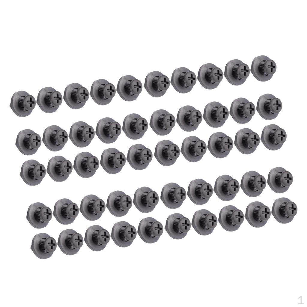

50Pcs Car 6mm Hole Plastic Rivet Fastener Clip