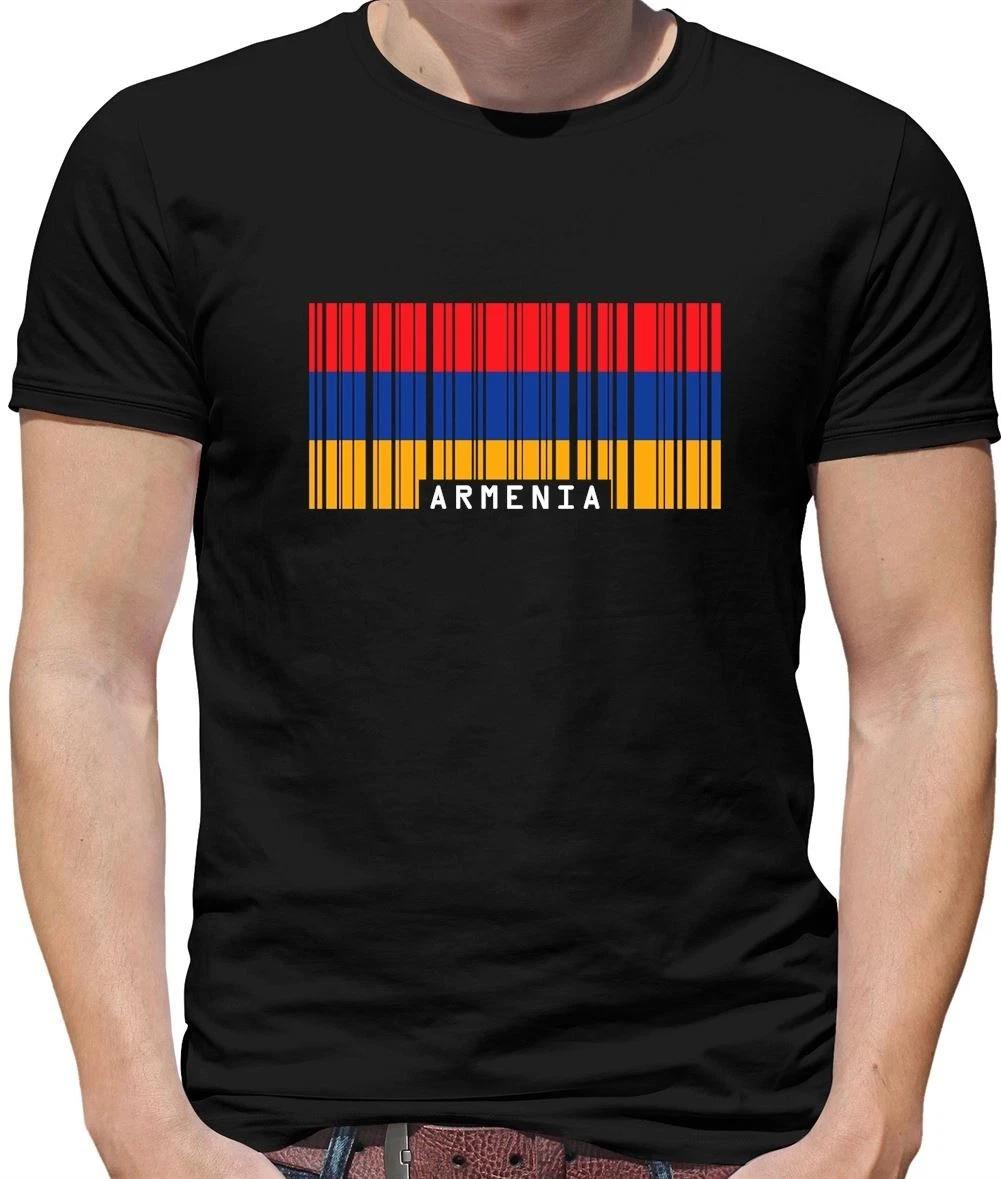 Armenia Barcode Flag - Mens T-Shirt - Armenian Country country Yerevan S