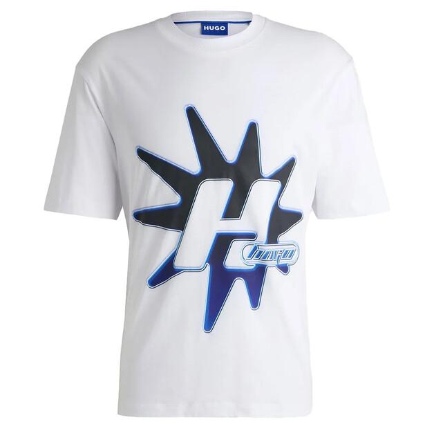 HUGO Футболка с коротким рукавом Nestrolo 01 BLUE