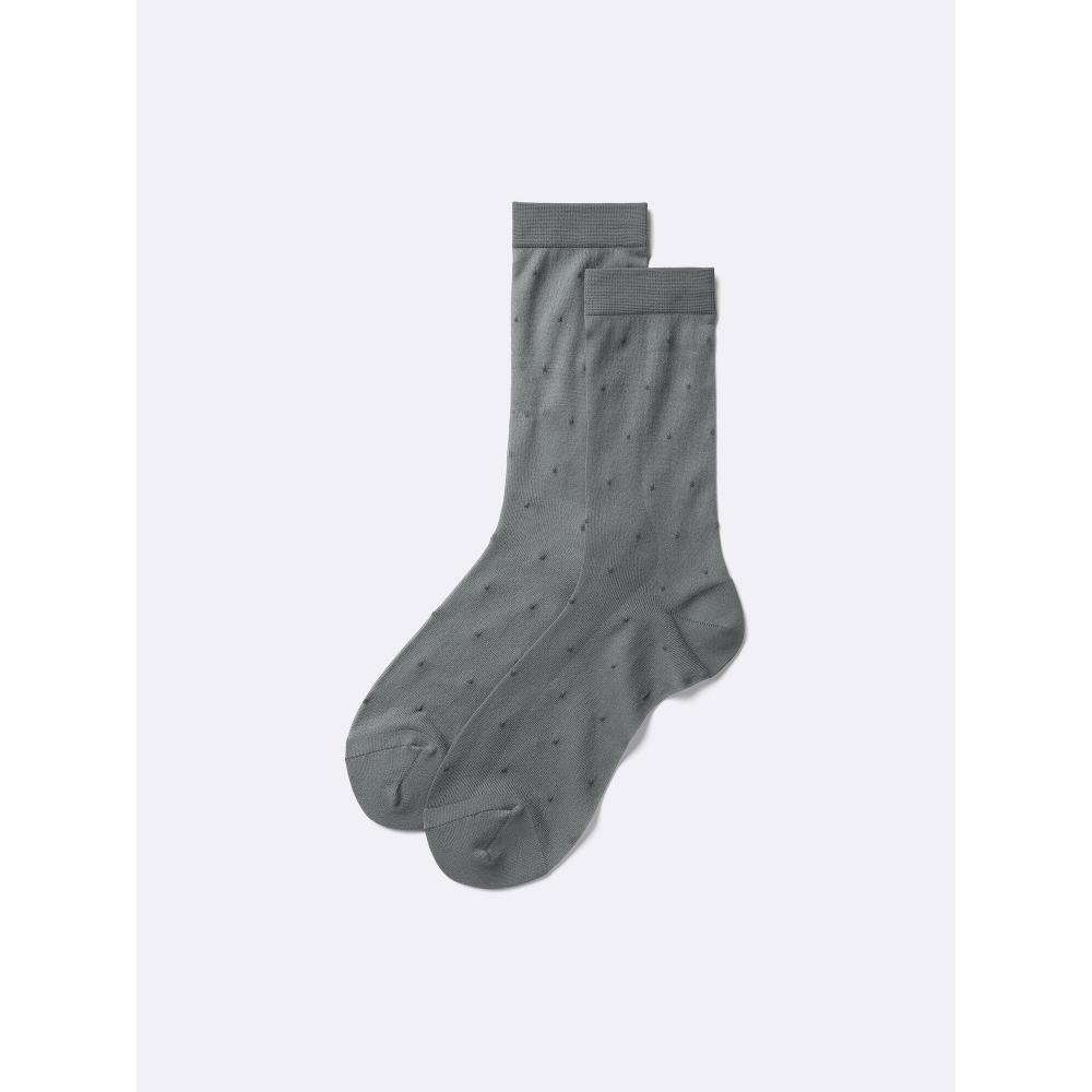 GU by Uniqlo Crew Socks  Sheer Dot  +e