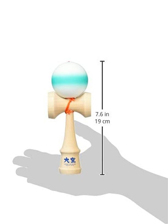Rangs Japan Kendama Association Certified Competition Oozora Matte Line Turquoise Made Includes Spare String