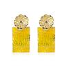 Flower Trendy Alloy Earrings Multicolor Rectangular Fashion For Women 2021