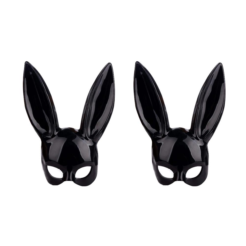 2-1 STÜCK Ganzgesichts-Hase Ohren Hasenmaske Damen Maskerade Anime Cosplay Ganzgesichts-Kopfbedeckung Ostern Halloween Abendveranstaltungs-Zubehör