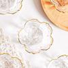 Sakura Glass Soy Sauce Dish Japanese-style Cherry Blossoms Condiment Dipping Bowls Small Sushi Dumplings Appetizer Plates