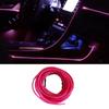1M/2M/3M/5M Car Interior Led Decorative Lamp EL Wiring Neon Strip For Auto DIY Flexible Ambient Light Party Atmosphere