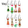 Holiday Atmosphere Clothing Adjustable Glitter Christmas Necktie, Non-woven Fabric Dress Up Costume Quick Wear Necktie Accessories, Sparkling