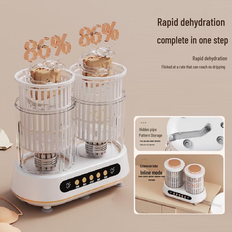 ZISIZ Portable Double Tub Mini Washing Machine