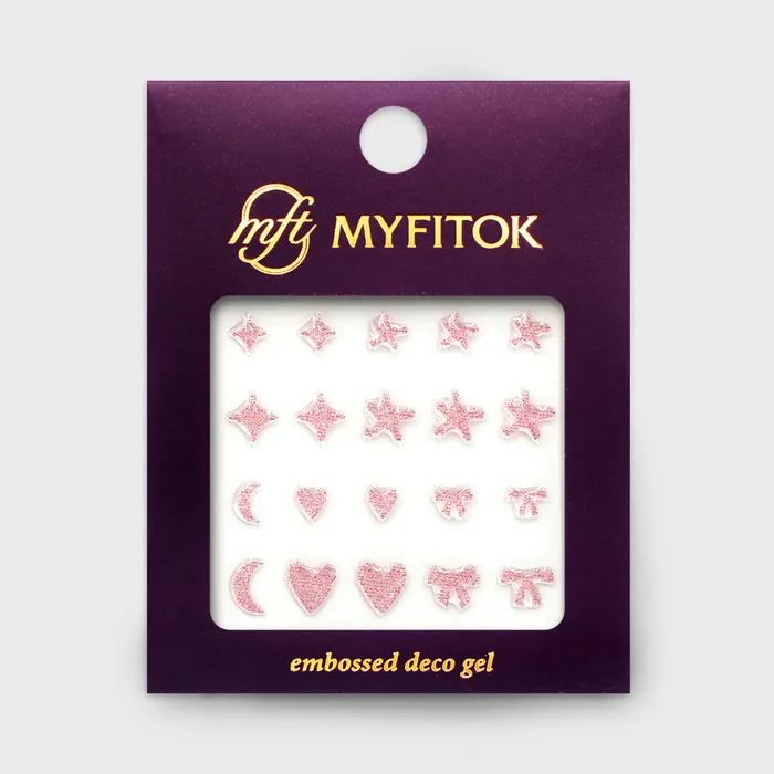 My Fit Talk Embo Deco Sticker Gem Ribbon 4 Types (Choose 1)