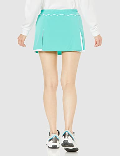 Mizuno Women's Tennis Skirt, Anti-sticky, Turquoise and White, Size M (62JB0203)