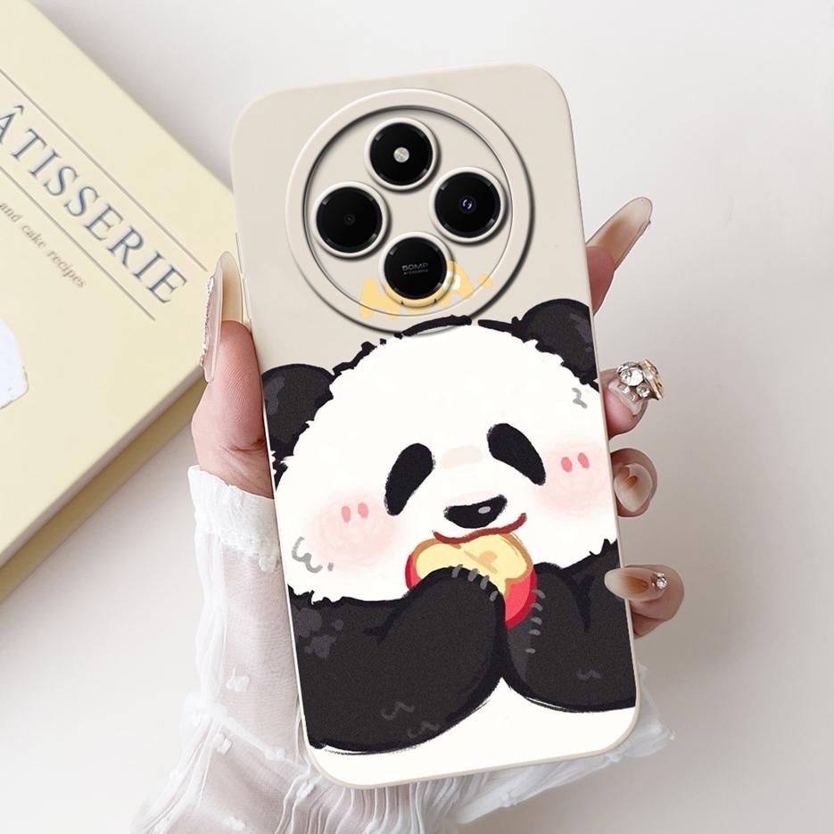 For Xiaomi Redmi 14C Case PocoC75 Cute Panda Cartoon Cover Soft TPU Phone Case For Xiaomi Poco C75 C 75 Redmi14C Back Cover Bags
