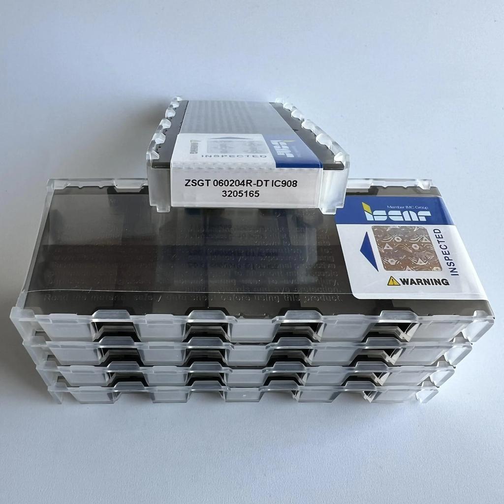 ZSGT060204R-DT IC908   Industrial indexable carbide inserts 10 Pcs